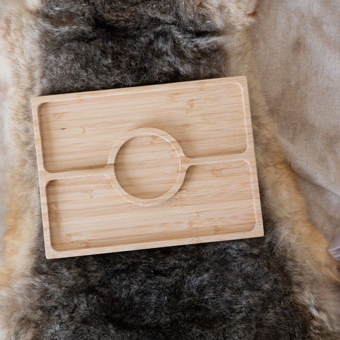 Aboriginal Flag Bamboo Sensory Tray