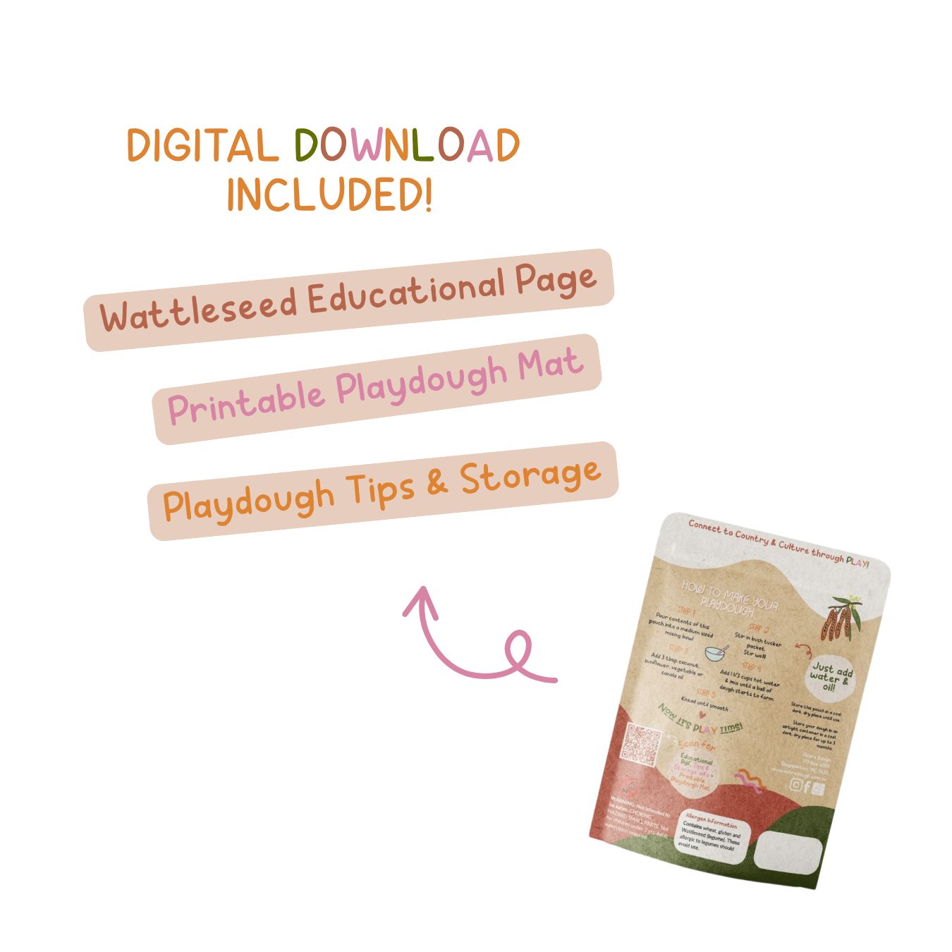 Wattleseed Playdough Mix