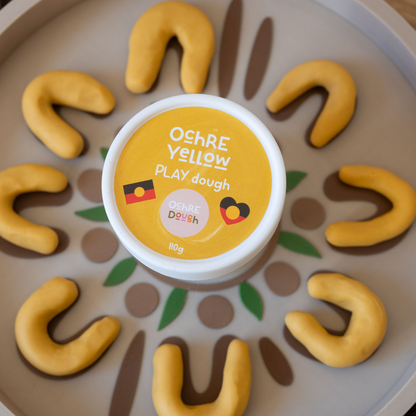 Ochre Yellow Playdough Jar