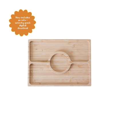 Aboriginal Flag Bamboo Sensory Tray