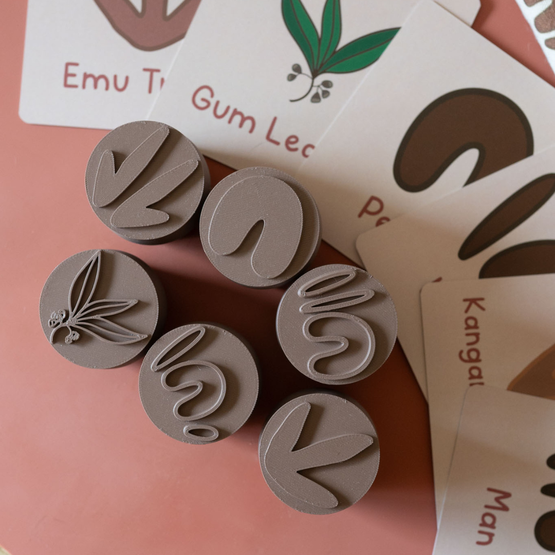 Aboriginal Symbol Playdough Stamps [SECONDS]
