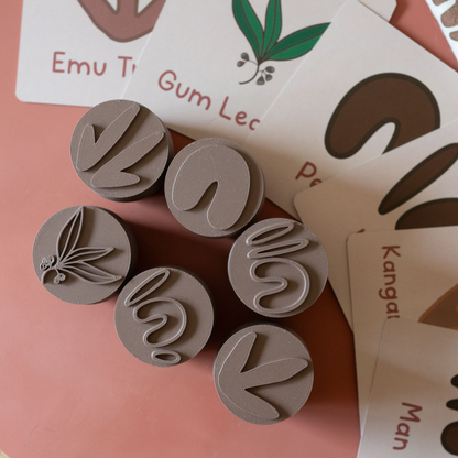 Aboriginal Symbol Playdough Stamps [SECONDS]