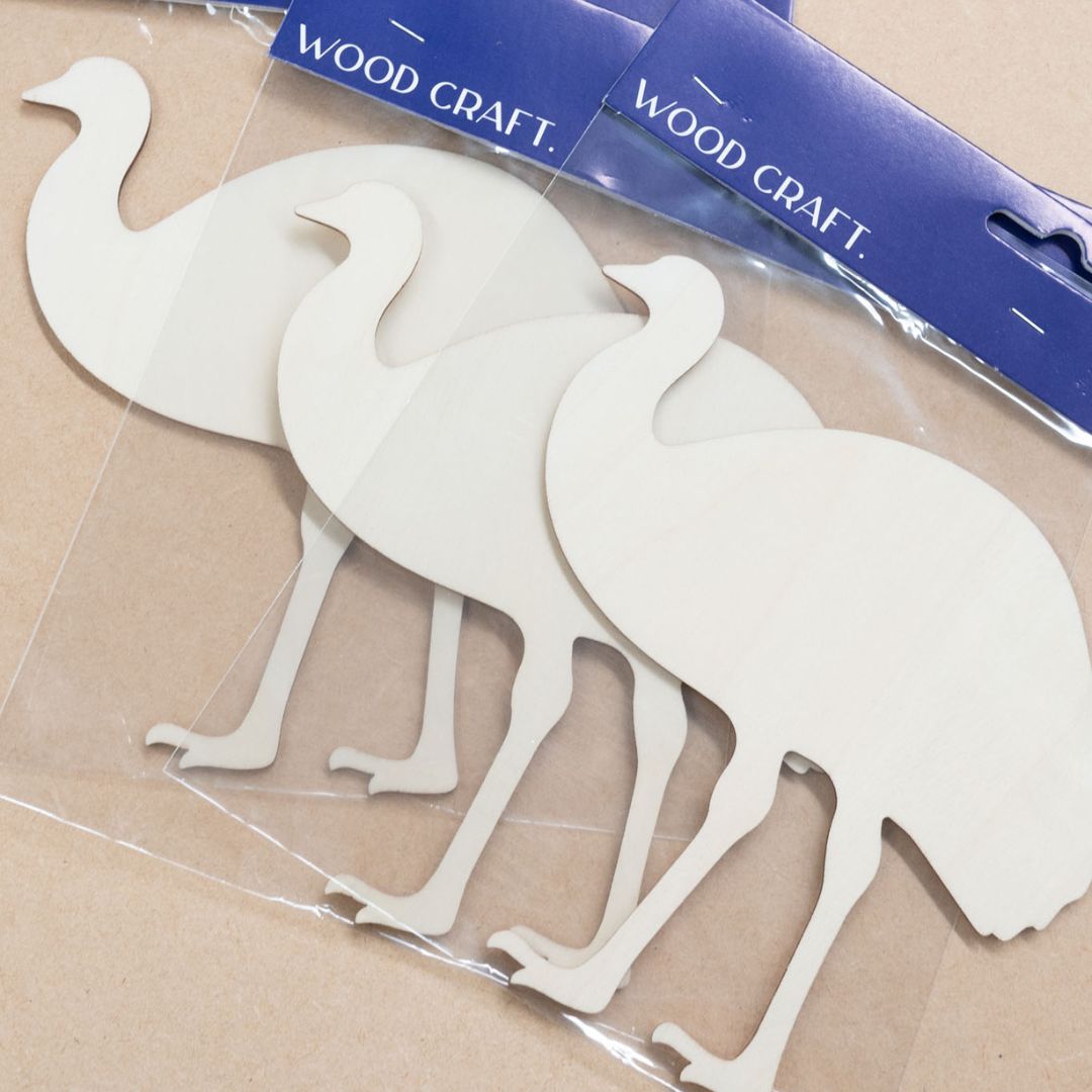 Wooden Emu Shape