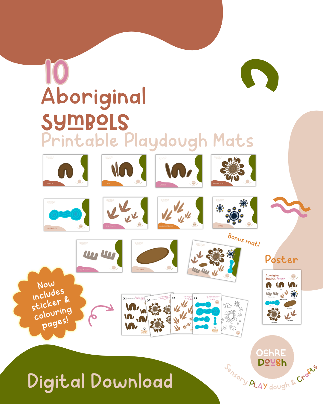 Aboriginal Sensory Playdough Bundle