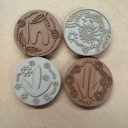 Aboriginal Design Circle Cutters & Stamps (4-pack) [SECONDS]