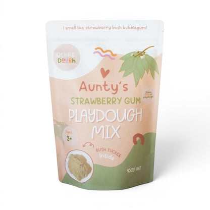 Strawberry Gum Playdough Mix
