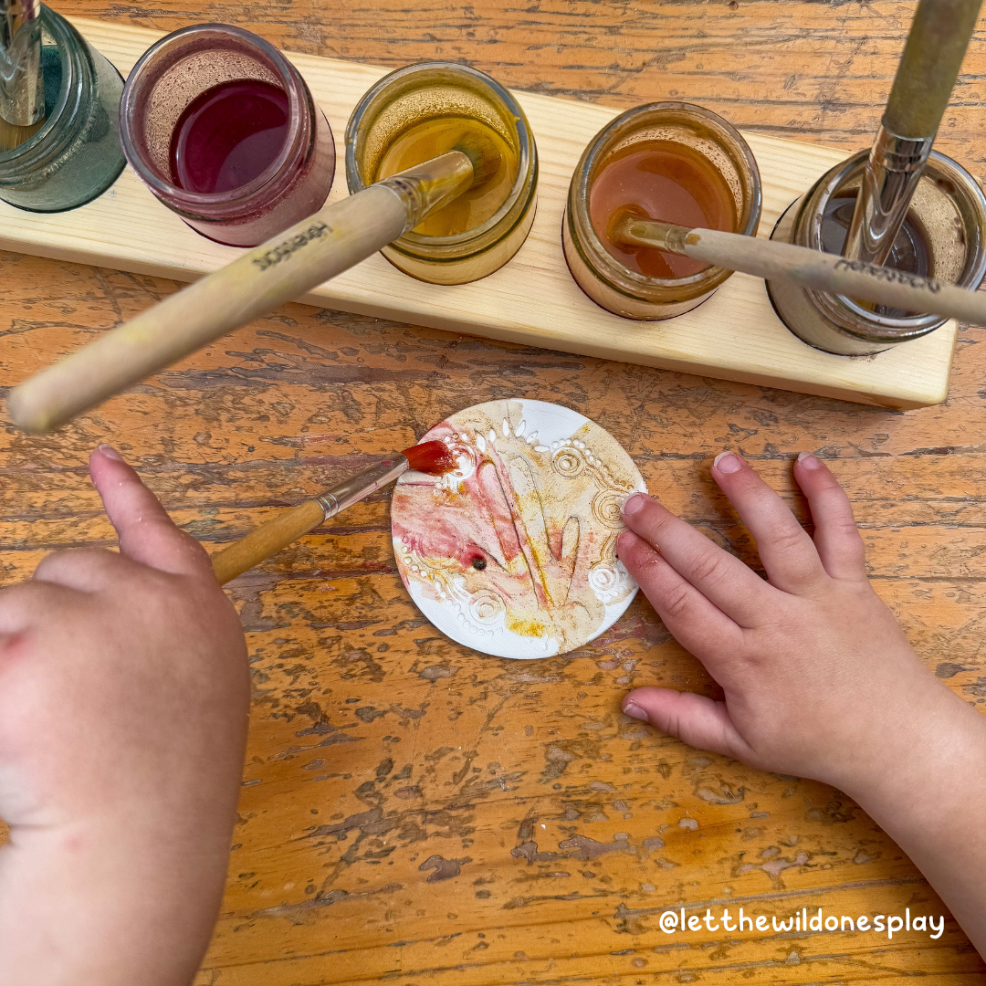 Aboriginal Design Circle Cutter & Stamps (4-pack)